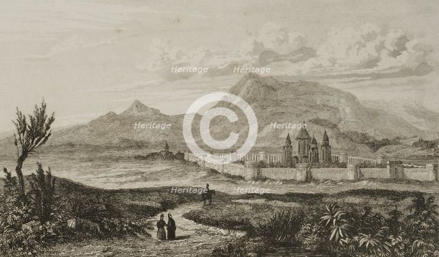 Mount Ararat, Armenia, 1838.  Creator: Augustin François Lemaitre.