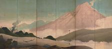 Mount Asama, 19th century. Creator: Aodo; Denzen (1748-1822)