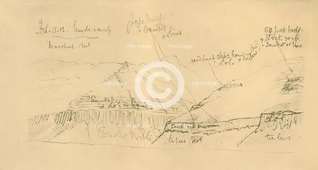 'Mount Buckley', 11 February 1912, (1913). Artist: Unknown.