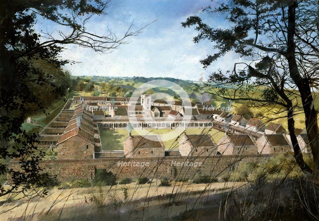 Mount Grace Priory, c16th century, (c1990-2010). Creators: Ivan Lapper, King Henry VIII.