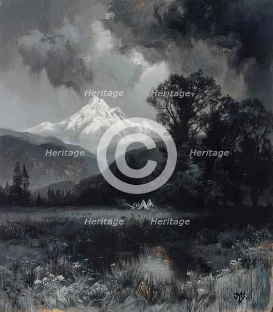 Mount Grohman, date unknown. Creator: Thomas Moran.
