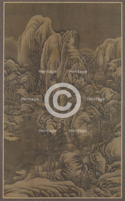 Mount Emei under Heavy Snow, 17th century. Creator: Unknown.