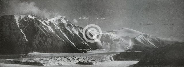 'Mount England and the New Glacier', c1911, (1913).  Artist: Frank Debenham.