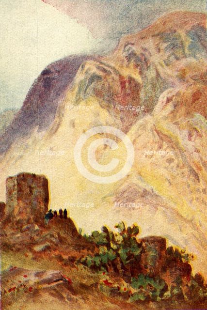'Mount Ebal and Mount Gerizim - John iv. 20', c1924. Creators: James Clark, Henry A Harper.