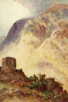 Mount Ebal and Mount Gerizim - John iv. 20 c1924. Creators: James Clark, Henry A Harper