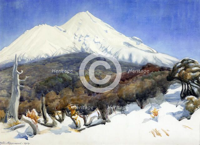 Mount Egmont, 1929. Creator: Dorothy Kate Richmond.