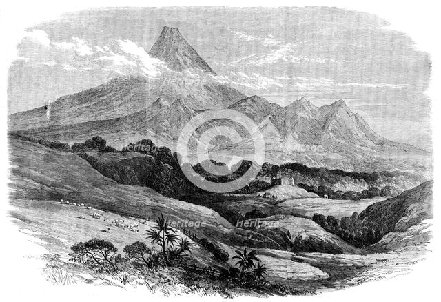 Mount Egmont, in the province of New Plymouth (Taranaki), North Island, New Zealand, 1862. Creator: Unknown.