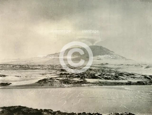 'Mount Erebus in Eruption on June 14, 1908, (1909). Artist: Unknown.