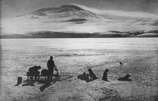 Mount Erebus Showing Signs of Activity c1910, (1928). Artist: Herbert Ponting