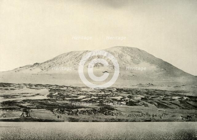 'Mount Erebus...The Old Crater on the Left', c1908, (1909).  Artist: Unknown.