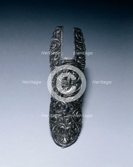 Mount for the Upper Stock of a Flintlock Pistol, c. 1680-1700. Creator: Unknown.