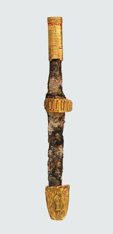 Mount from a Knife Handle, Frankish, 6th century. Creator: Unknown