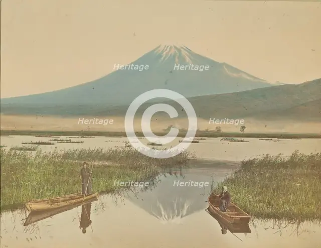 Mount Fuji as Seen from Kashiwabara, 1897. Creator: Ogawa Kazumasa.