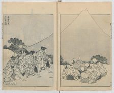 Mount Fuji of the Mists (Vol. 1); Mount Fuji of the Ascending Dragon (Vol. 2), 1834-35. Creator: Hokusai