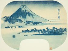 Mount Fuji Rising beyond Miho Beach, c. 1838/42. Creator: Ando Hiroshige