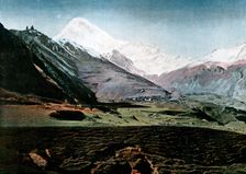 Mount Kazbek, Caucasus, c1890. Artist: Gillot