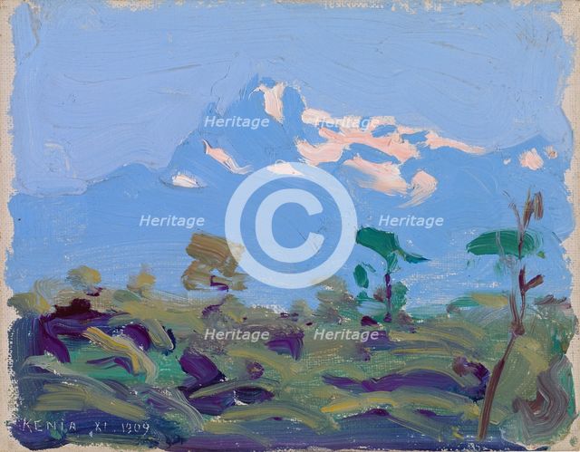 Mount Kenya, 1909-1910. Creator: Akseli Gallen-Kallela.