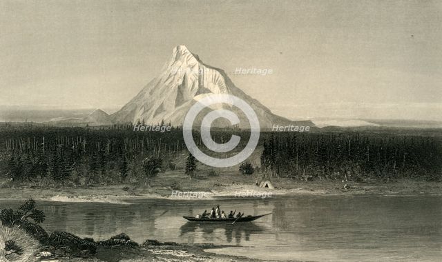 'Mount Hood, from the Columbia', 1872. Creator: Robert Hinshelwood.