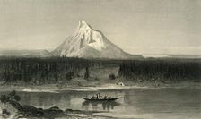 Mount Hood, from the Columbia 1872. Creator: Robert Hinshelwood