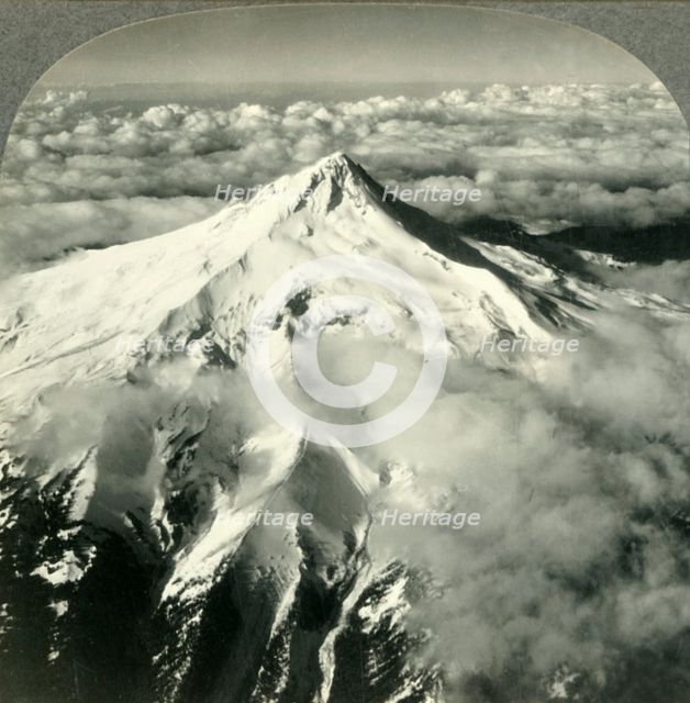 'Mount Hood, Oregon, from an Airplane - Fairchild Aerial Surveys Inc.', c1930s. Creator: Unknown.