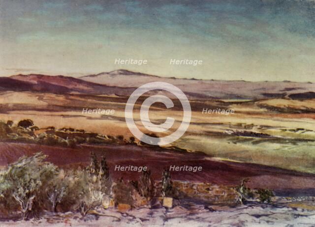 'Mount Hermon from the slopes of Tabor', 1902. Creator: John Fulleylove.