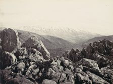 Mount Hermon, The Mount of Transfiguration, ca. 1857. Creator: Francis Frith