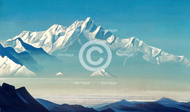 'Mount of Five Treasures (Two Worlds)', 1933.  Artist: Nicholas Roerich