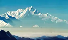 Mount of Five Treasures (Two Worlds) 1933. Artist: Nicholas Roerich