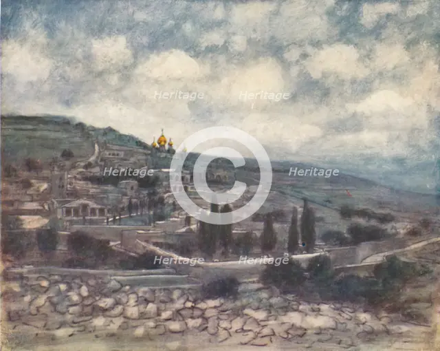 'Mount of Olives', 1903. Artist: Mortimer L Menpes.
