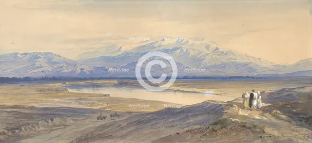 Mount Olympus from Larissa, Thessaly, Greece, 1850-85. Creator: Edward Lear.