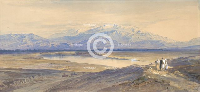 Mount Olympus from Larissa, Thessaly, Greece, 1850-85. Creator: Edward Lear.