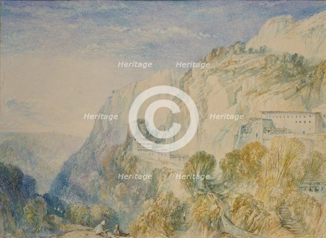 Mount Lebanon and the Convent of St Antonio, c1832-1834. Artist: JMW Turner.