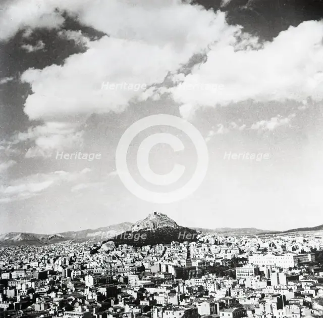 Mount Lycabettus, Athens, Greece, c1955. Creator: Arthur Charles Kirby Ware.