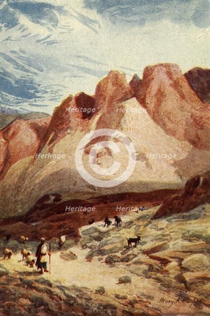 'Mount Sinai - Acts vii 38', c1924. Creators: James Clark, Henry A Harper.