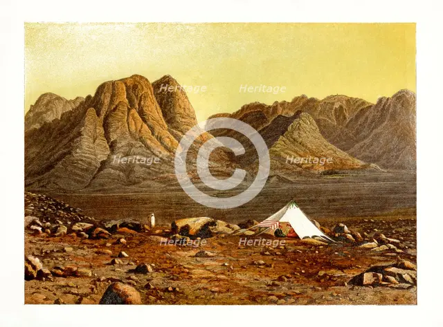 Mount Sinai, Egypt, c1870.Artist: W Dickens