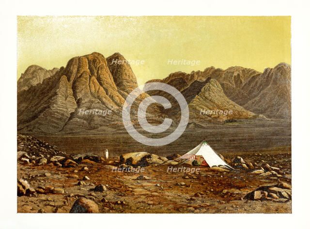 Mount Sinai, Egypt, c1870.Artist: W Dickens