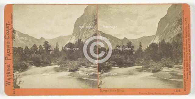 Mount Starr King, Yosemite Valley, Mariposa County, Cal., 1861/76. Creator: Carleton Emmons Watkins.