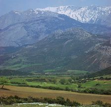 Mount Parnassus in Greece
