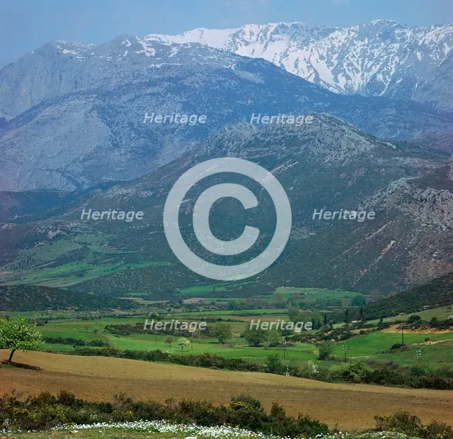 Mount Parnassus in Greece