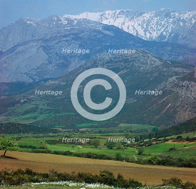 Mount Parnassus in Greece