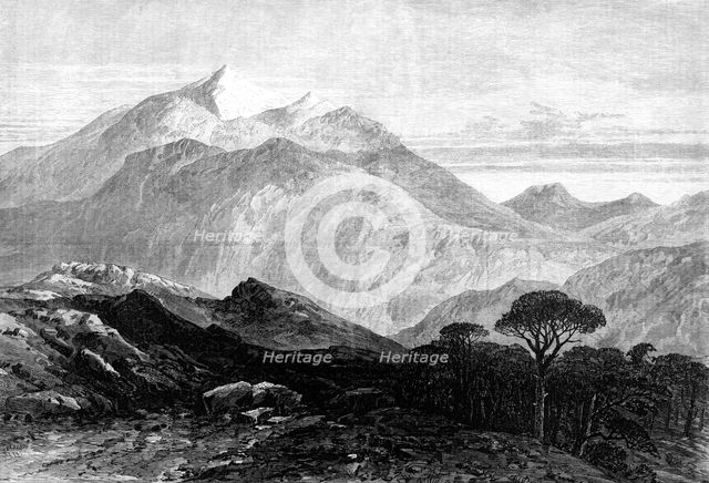 Mount Pentelicus, from the height above Marathon, near the haunt of the Greek brigands, 1870. Creator: Unknown.