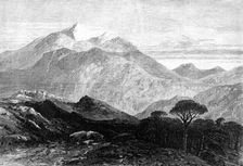 Mount Pentelicus, from the height above Marathon, near the haunt of the Greek brigands, 1870. Creator: Unknown