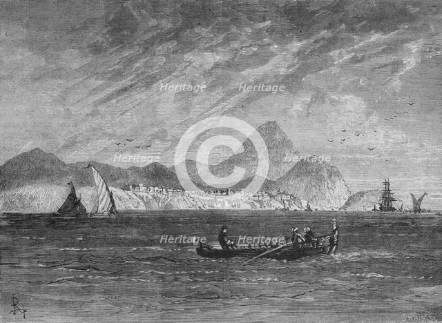 'Mount Pernathia and New Navarino', c1880. Artist: Unknown.