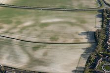 Mount Pleasant, a henge enclosure crop mark, near Dorchester, Dorset, 2015. Creator: Historic England