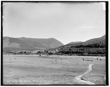 Mount Pleasant golf links, Crawford Notch from tee no. 2, between 1890 and 1901. Creator: Unknown