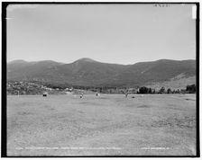 Mount Pleasant golf links, fourth green and Mount Pleasant from tee no. 4, between 1890 and 1901. Creator: Unknown