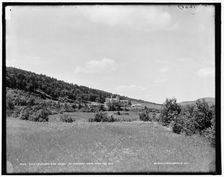 Mount Pleasant golf links, Mt. Pleasant House from tee no. 6, between 1890 and 1901. Creator: Unknown