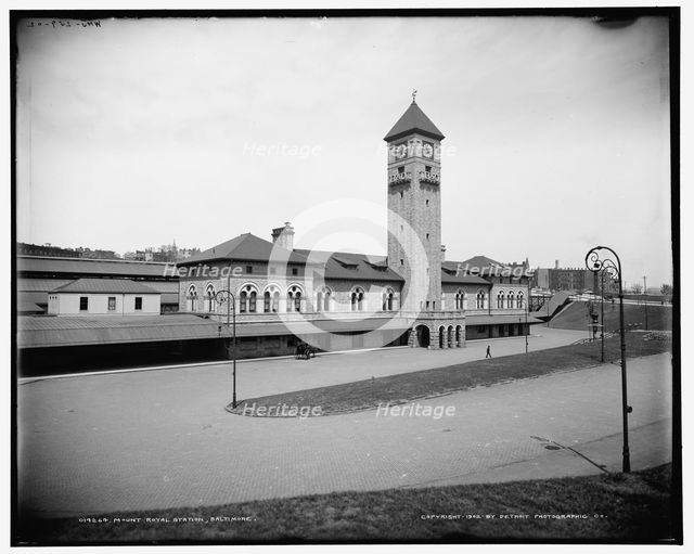 Mount Royal Station, Baltimore, c1902. Creator: William H. Jackson.