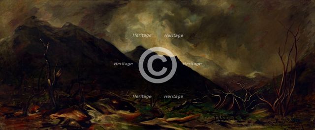 Mount Rolleston, Otira Gorge, West Coast, New Zealand,  c1911. Creator: Petrus van der Velden.