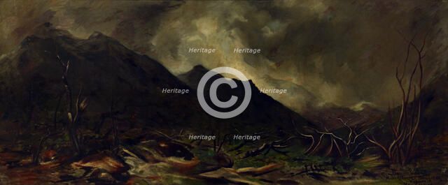 Mount Rolleston, Otira Gorge, West Coast, New Zealand,  c1911. Creator: Petrus van der Velden.